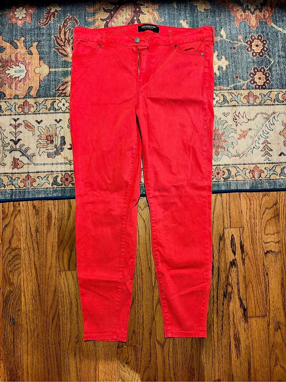 Stitch Fix - Liverpool Abby Skinny Jean Skinny Jeans in Coral Size 12 Like New